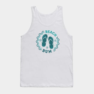 Beach Bum // Fun Summer Flip Flop Badge Tank Top